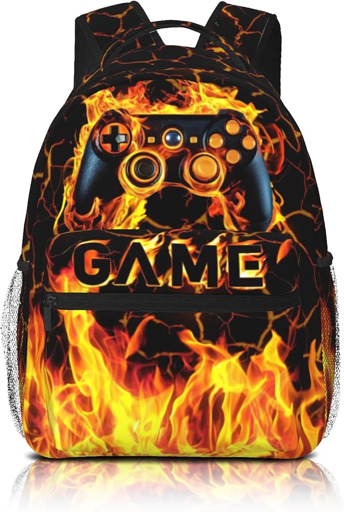 Nebcog Boys Backpack For Kids School Backpack For Boys Children Game Bookbag Teens Elementary Middle School Backpacks for Boy 6-18 Waterproof Lightweight 17 Inches Travel Back Pack