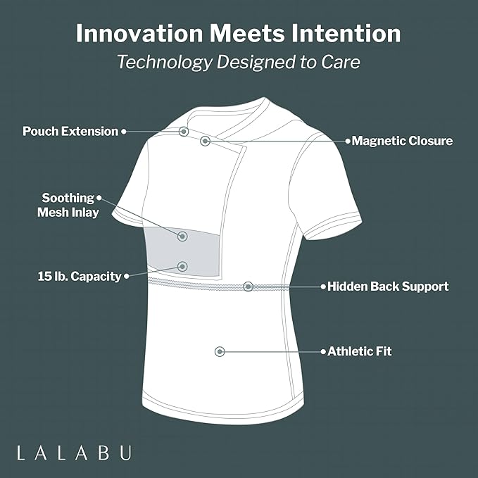 Lalabu The Dad Shirt | Hands-Free Baby Carrier for Dad with Kangaroo Pouch | Engineered for Bonding, Safety, & Comfort for Newborns Up to 15 Lbs. | CPSC Compliant