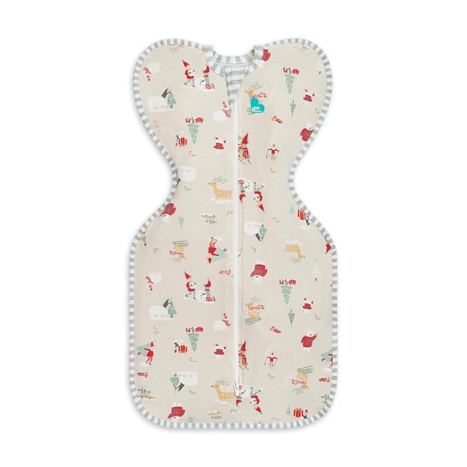 Love to Dream Swaddle UP, Baby Sleep Sack, Self-Soothing Swaddles for Newborns, Get Longer Sleep, Snug Fit Helps Calm Startle Reflex, New Born Essentials for Baby, 1.0 TOG, 5-8.5 lbs, Beige