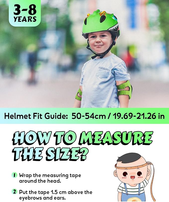 VICTGOAL Toddler Kids Bike Helmet Lightweight 3D Children Bicycle Helmet for Boys and Girls Age 3-8 for Multi-Sport Scooter Cycling Skating
