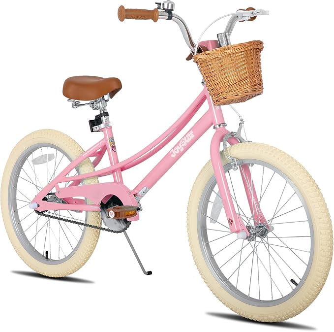 JOYSTAR Girls Bike for 2-12 Years Old Toddlers and Kids, 12" 14" 16" 18“ 20" Retro Style Kids Bike with Training Wheels, 18 20 Inch Children Bicycle with Kickstand