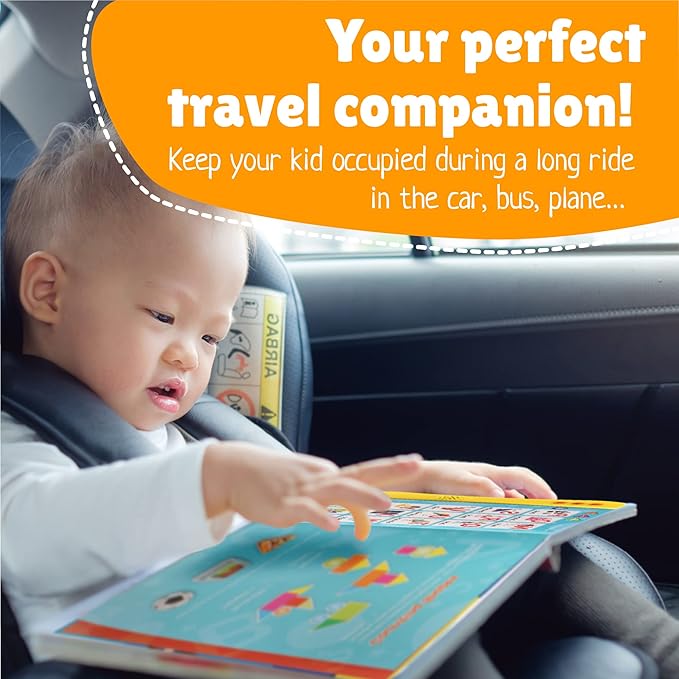 Preschool Learning Activities Book – Interactive ABC Sound Book, Toddler Learning Toy for Kids Ages 3+, Educational Alphabet Toy for Boys and Girls.