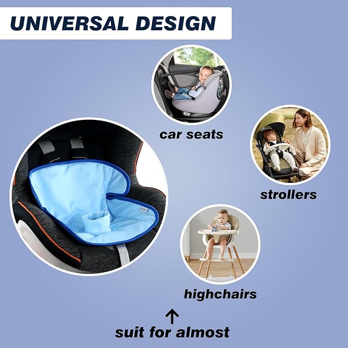 Piddle Pads, Multi-use and Leak Free Lines for Baby Stroller, High Chair & Car Seat, Waterproof Toilet Training Seat Covers for Toddles (Blue, 1 Pack)