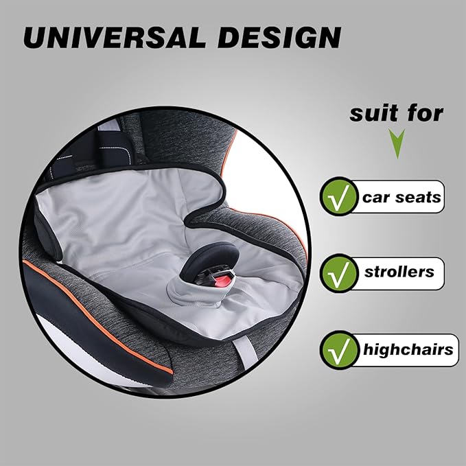 Piddle Pads, Multi-use and Leak Free Lines for Baby Stroller, High Chair & Car Seat, Waterproof Toilet Training Seat Covers for Toddles (Grey (1 Pack))