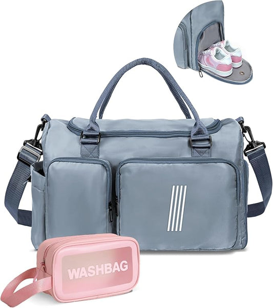 Elilier Gifts for Daughter, Initial Travel Duffle Bag, Sports Bag, Personalized Weekender Bag with Shoulder Strap, Monogram Overnight Bag, Gift for Friend Sister Women gifts