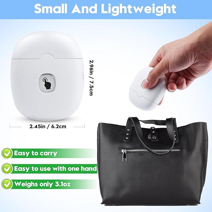 Automatic Electric Nail Clipper Baby Electric Nail Trimmer 2 Speed Rechargeable Kit for Elderly Baby Nail Trimmer LED Light Manicure Set Gift for Kids,Adult