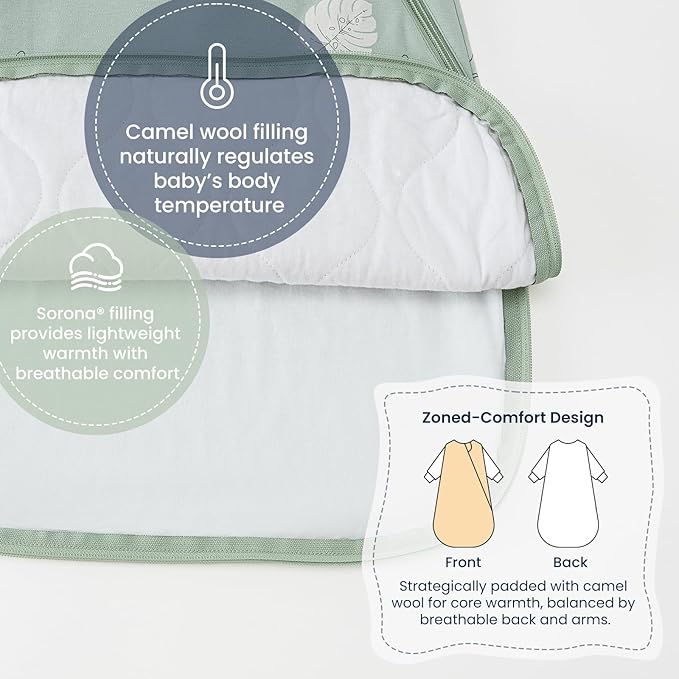Unisex Sleeping Bag for Babies and Toddlers 1.0 Tog Sleep Sack 18-36 Months, Newborn Sleep Sack, Wearable Blanket Baby, Sleep Sack with Sleeves, Gifts for Baby