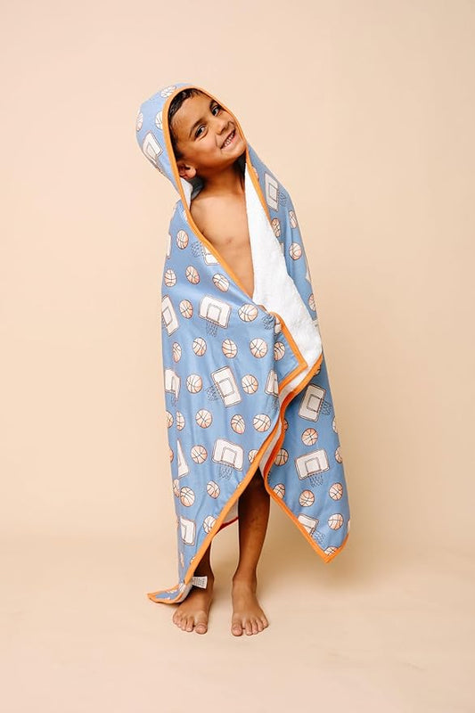 Copper Pearl Hooded Bath Towels Premium Knit/Terry Cloth Toddler Towels with Hood, Pockets, and Cool Designs - Great to Gift and Make Bath Time Fun - Big Kids Hooded Towel, Dunk