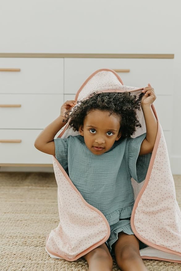 Copper Pearl Hooded Bath Towels Premium Knit/Terry Cloth Baby Towels with Hood, Pockets, and Cool Designs - Great to Gift and Make Bath Time Fun - Baby Bath Towel, Dottie
