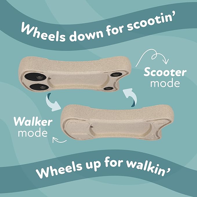 Nuby Boogie Buggy 3-in-1 Scooter for Kids – Walker, Scooter & Caster Board, Lightweight EPP Foam, Waterproof, Indoor & Outdoor Ride-On Toy, Balance & Coordination Development, Beige Boogie Buggy
