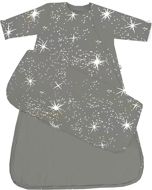 GUNAMUNA Long Sleeve Sleep Sack for Babies, Wearable Sleep Bags, Soft Rayon, 1.0 TOG, Essentials for Newborns