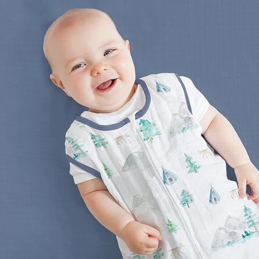 SwaddleDesigns Softest Cotton Muslin Fitted Crib Sheet, Toddler Sheet for Boys & Girls, Fits Standard Crib Mattress (28 x 52 inches), Denim (Pack of 2)