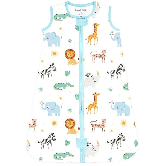 Mama Cheetah Baby Sleep Sack 2.5 TOG, Organic Cotton Baby Wearable Blanket with Two-Way Zipper, Swaddle Transition Baby Sleeping Bag for Newborn Infant Toddler Boy Girl, 24-48 Months