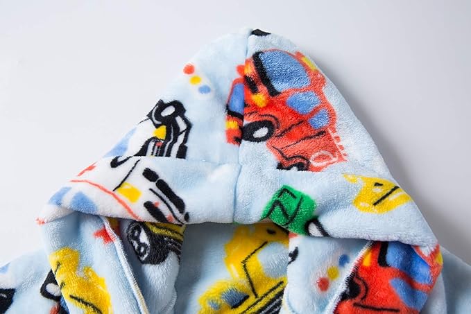 DELEY Girl's Robe Baby Boys Hoodie Robes Toddler Bathrobes for Kids Pajamas Sleepwear