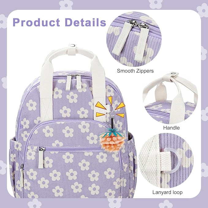Bluboon Kids Backpack for Girls Boys 4-8 Cute 15" School Backpacks Preschool Kindergarten Bookbags Daycare Travel