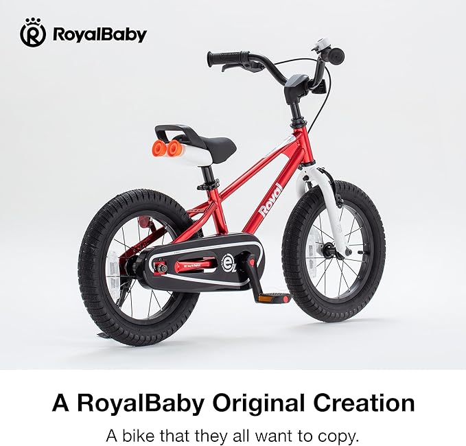 RoyalBaby Kids Bike Freestyle Classic & EZ Balance Pedal Switchable Bicycle, 12 14 16 18 Inch, 3-10 Years Toddler to Big Kids