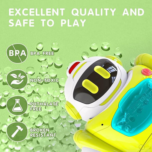 P&C Learning Toys Baby Walking Activity Remote Control Robot with Musical, Sounds, Light Interactive Early Toddlers Toy for 1 2 3 Birthday Gift