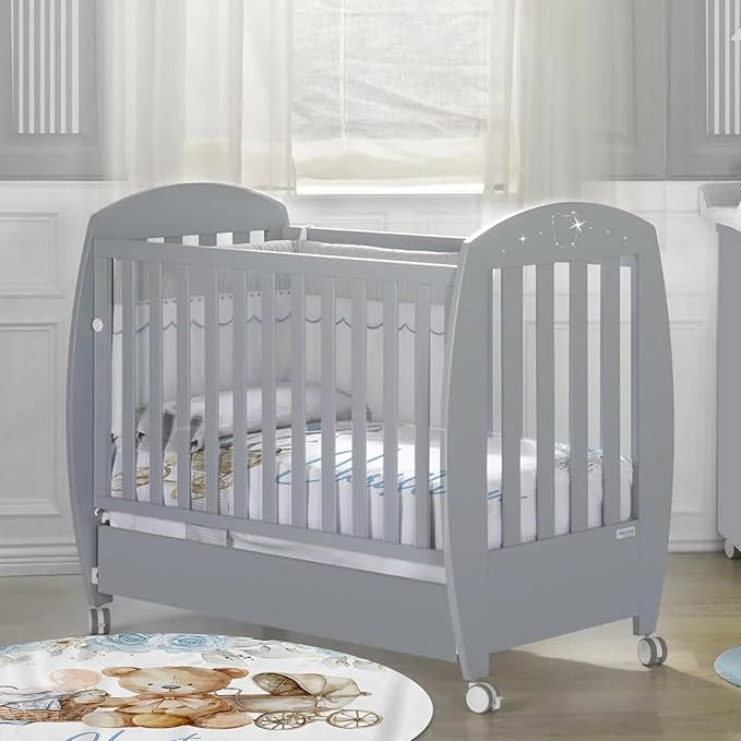 Custom Baby Crib Bedding Set, Personalized Name Bear Doll Theme Crib Set 3 Pcs, Soft Double Layer Blanket, Crib Sheet & Room Rug, Ideal Nursery Decor Gift for Baby Girls Boys