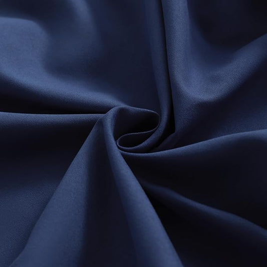 FLXXIE 2 Pack Microfiber Fitted Crib Sheets, Super Soft and Cozy Toddler Fitted Sheets for Standard Crib and Toddler Mattresses, 28x52, Navy Blue