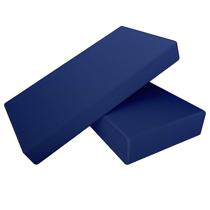 NTBAY 2 Pack 100% Brushed Microfiber Fitted Crib Sheet, Super Soft and Cozy 28x52 Crib Sheet for Standard Crib and Toddler Mattresses, Boys, Girls, Unisex, Navy Blue, 28x52 Inches