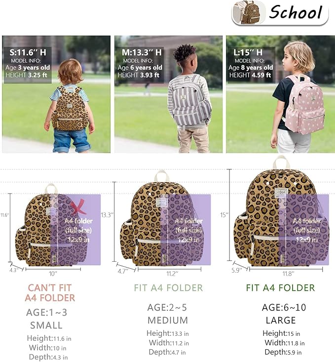 atgark Corduroy Kids Backpack for Boys 6-10: Boys Backpacks for Elementary Kindergarten 15” H Fit Folder