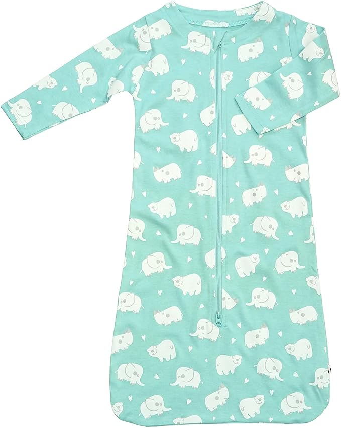 Babysoy Long Sleeve Wearable Blanket Sleep Sack, Infant to Toddler Sleeping Bag, Choose from size 0-24 Months