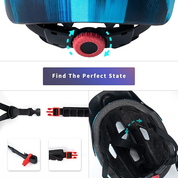 Kids Helmet, SIFVO Kids Bike Helmet Boys and Girls Bike Helmet with Cool Visor Helmet for Kids 5-14, Kids Bike Helmets Youth Bike Helmet Adjustable & Lightweight 50-57cm