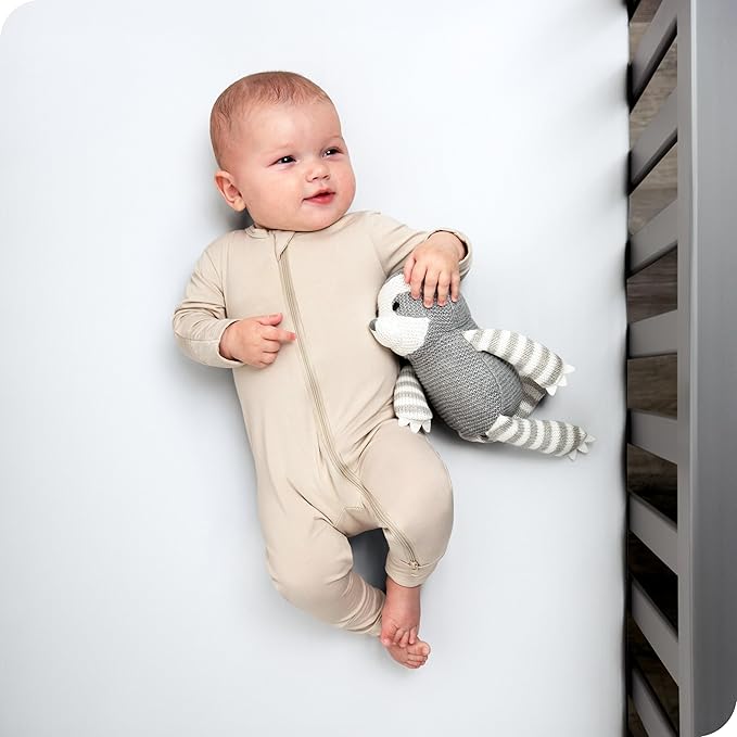 Bare Home 2-Pack Fitted Crib Sheets - Premium 1800 Ultra-Soft Microfiber - Breathable - Baby Sheet - for Boys & Girls - Fits Standard Crib and Toddler Mattresses (Morning Sun/White)