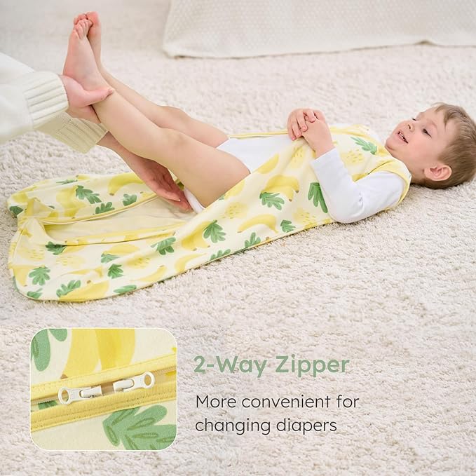 Yoofoss Baby Sleep Sack 0-6 Months Wearable Blanket for Babies 100% Organic Cotton 2-Way Zipper TOG 0.5 Toddler Sleeping Sack 3 Pack, Comfy Lightweight Sleep Sacks