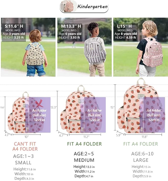 atgark Corduroy Toddler Backpack for Girls 2-5: Preschool Backpack for Girls