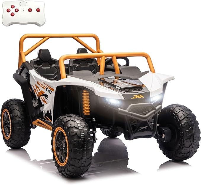 24V 4WD Kids Electric Car XXXL, 2-Seater Licensed Arctic Cat Kids Ride on UTV with Parent Remote Control, Bluetooth Music, LED Lights for Boys & Girls
