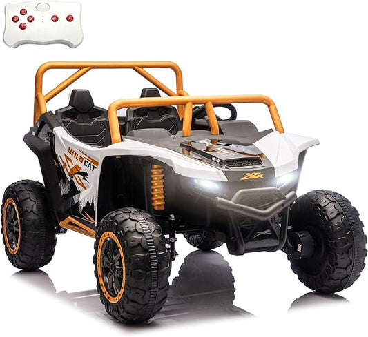 24V 4WD Kids Electric Car XXXL, 2-Seater Licensed Arctic Cat Kids Ride on UTV with Parent Remote Control, Bluetooth Music, LED Lights for Boys & Girls