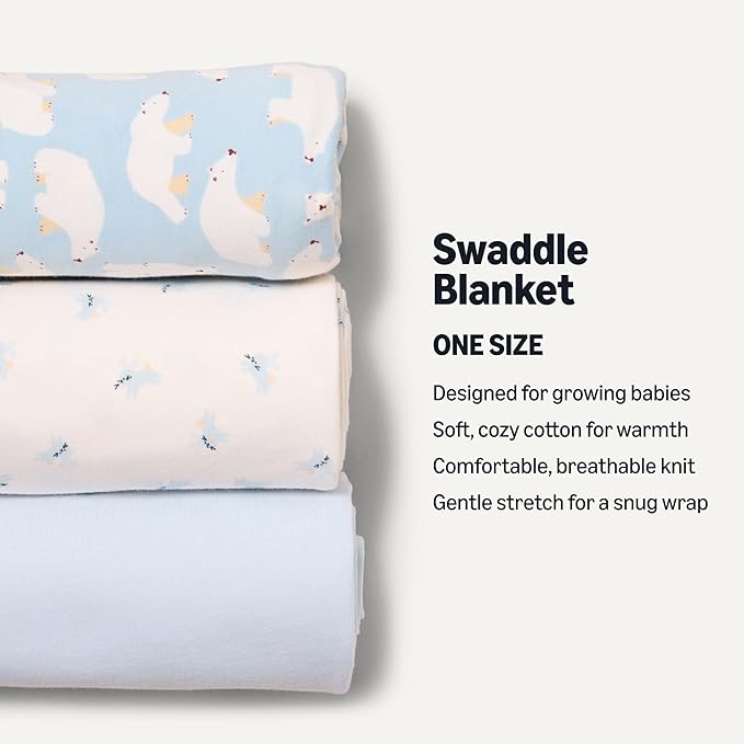 Amazon Essentials unisex-baby Swaddle Blanket