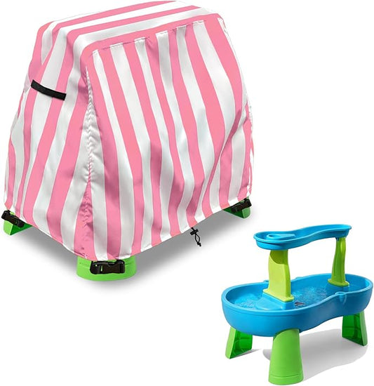 Kids Water Table Cover Fit Rain Showers Splash Pond Water Table,Waterproof Dust Proof Anti-UV Outdoor Toys Cover-Cover only