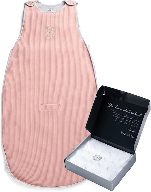 ThermaBloom Baby Sleep Sack (0.5–2.5 Tog)–Bamboo&Org.Cotton–Adjustable Sack (2–36 Months) with 2-Way Zipper&Belt Slot