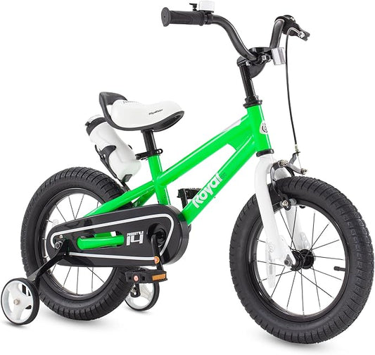 RoyalBaby Kids Bike Freestyle Classic & EZ Balance Pedal Switchable Bicycle, 12 14 16 18 Inch, 3-10 Years Toddler to Big Kids