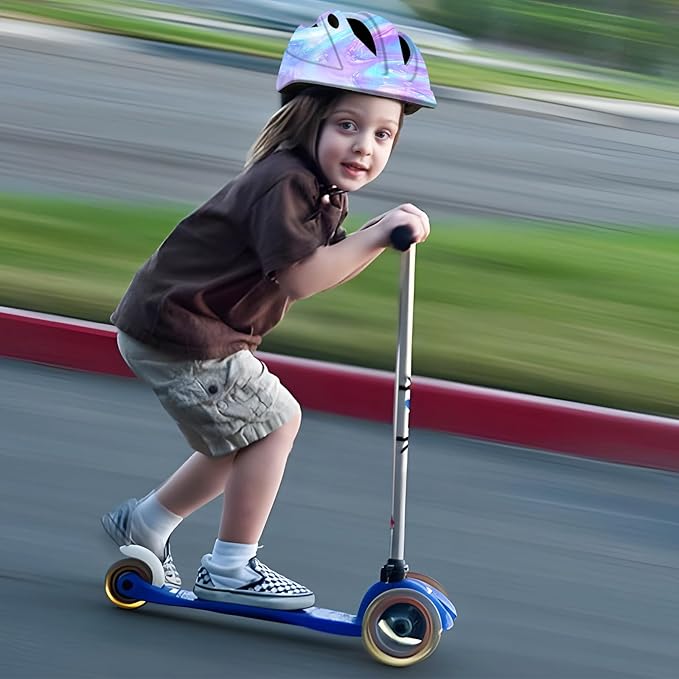 Adjustable Gradient Color Bike Baby/Toddler Helmet 2-4 Years,Safety Lightweight Kids Helmets Ages 1-3-5-8 for Girls Boys,Multi-Sport Infant Helmet for Skating Cycling Scooter