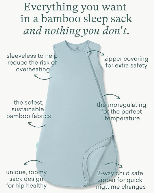 PurComfy Extra-Long Toddler Sleep Sack, Premium Bamboo Viscose Summer Sleeping Bag Supersoft 0.5 TOG Wearable Blanket 3T-4T-5T