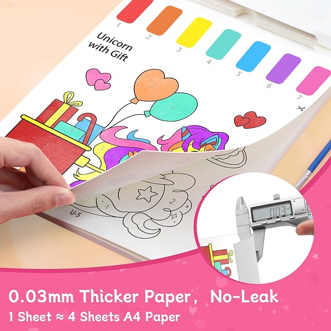 PERRYHOME Paint with Water Coloring Books for Kids,Mess Free Toddler Watercolor Painting Set,Unicorn Arts and Crafts Toys-Birthday Christmas Gifts for Toddlers Girls Ages 3 4 5 6 7 8