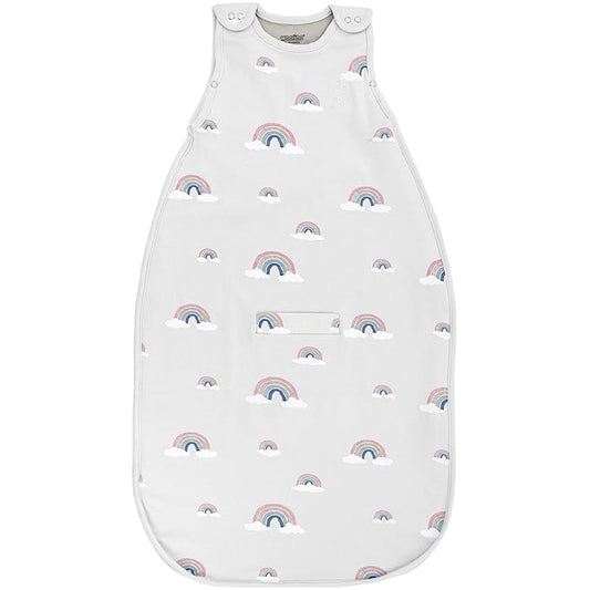 Woolino Merino Wool Ultimate Baby Sleep Sack - 4 Season Baby Wearable Blanket - Two-Way Zipper Adjustable Sleeping Bag for Babies and Toddlers - Universal Size (2-24 Months) - Rainbow