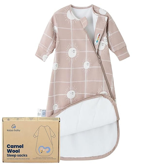 Unisex Sleeping Bag for Babies and Toddlers 1.0 Tog Sleep Sack 0-6 Months, Newborn Sleep Sack, Wearable Blanket Baby, One Piece Long Sleeves, Gifts for Baby