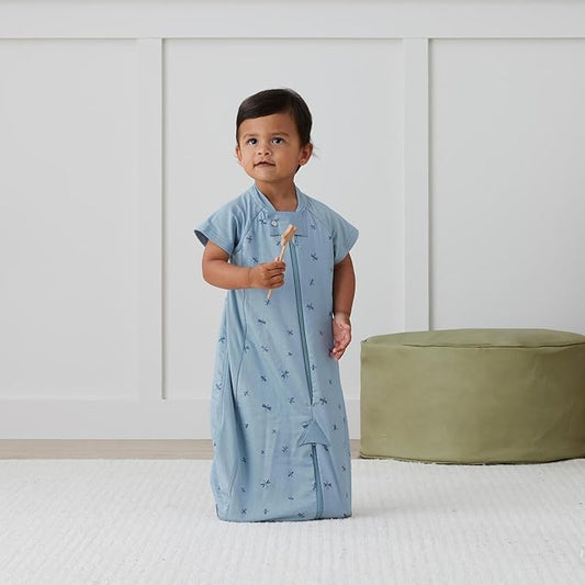 ergoPouch Sleep Suit Bag 1.0 TOG – Baby Sleep Sack & Wearable Blanket, 2-in-1 Convertible Sack to Suit with Legs for Safe Movement, Regulates Temperature Overnight, Unisex (2-4 Years, Dragonflies)