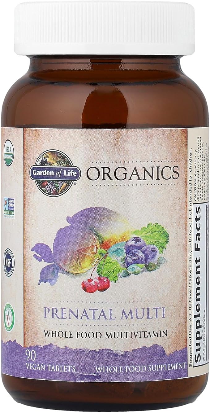 Garden of Life Organics, Prenatal Multi, 90 Vegan Tablets