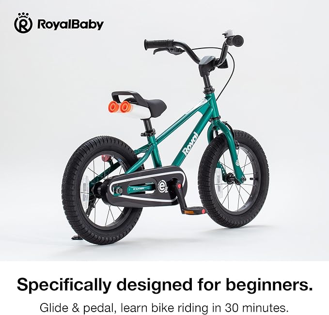 RoyalBaby Kids Bike Freestyle Classic & EZ Balance Pedal Switchable Bicycle, 12 14 16 18 Inch, 3-10 Years Toddler to Big Kids