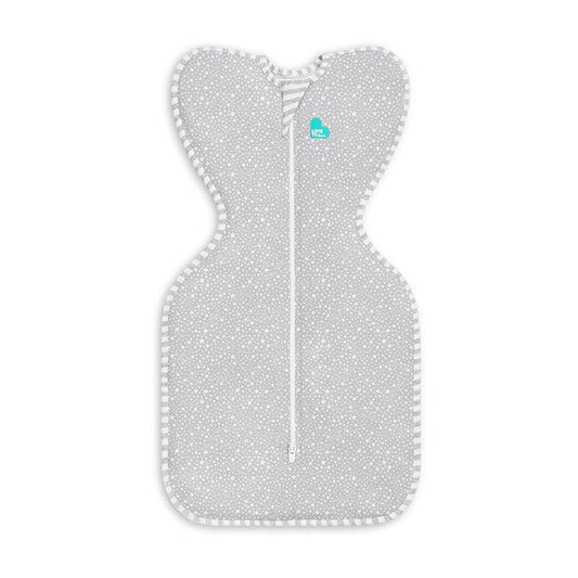 Love to Dream Swaddle UP, Baby Sleep Sack, Self-Soothing Swaddles for Newborns, Get Longer Sleep, Snug Fit Helps Calm Startle Reflex, Newborn Essentials for Baby, 1.0 TOG, 13-19 lbs, Stardust Gray