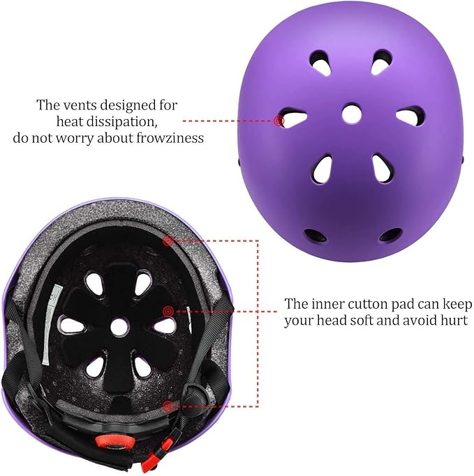 Adjustable Color Gradient Toddler Kids Bike Helmet for 3-5-8-14+Ages Girls Boys.Skateboard Bicycle Toddler Helmet 2-4 Years for Multi-Sports Cycling Scooter Inline Roller Skates Rollerblading