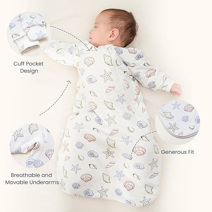 kaiya baby Unisex Sleeping Bag for Babies and Toddlers 2.5 Tog Sleep Sack, Long Sleeve Sleep Sack, Wearable Blanket Baby