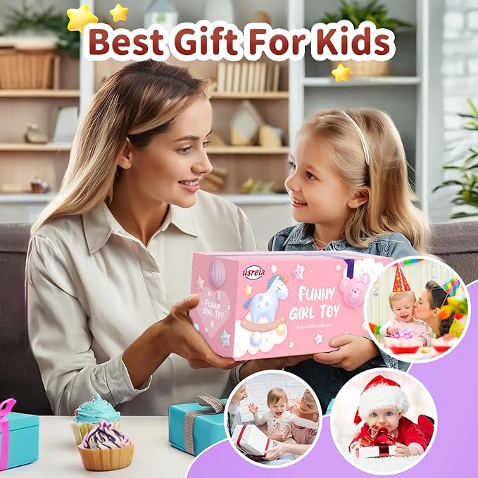 Toys for 2 3 Year Old Girl Truck, 7-in-1 Girl Carrier Truck Car with Light & Sound, Toddler Girl Car Toys Age 2-4, Cars for 2+ 3+ Year Old Girls Birthday