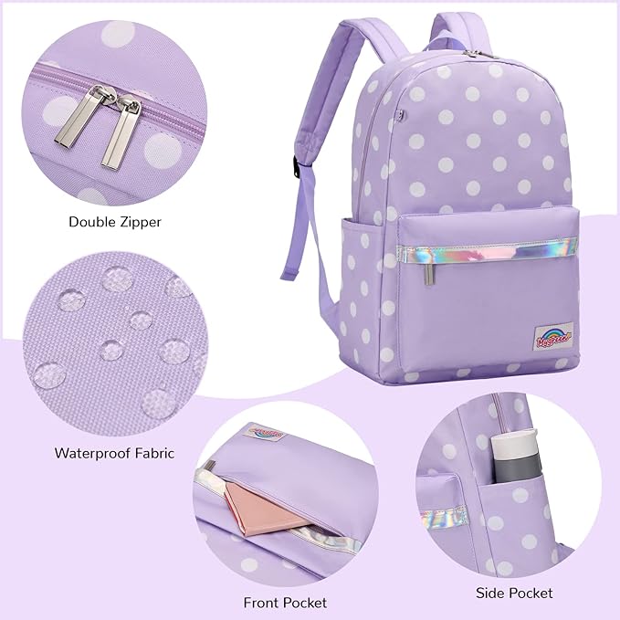 mygreen Kids Backpack, Kawaii Girls Backpack for School