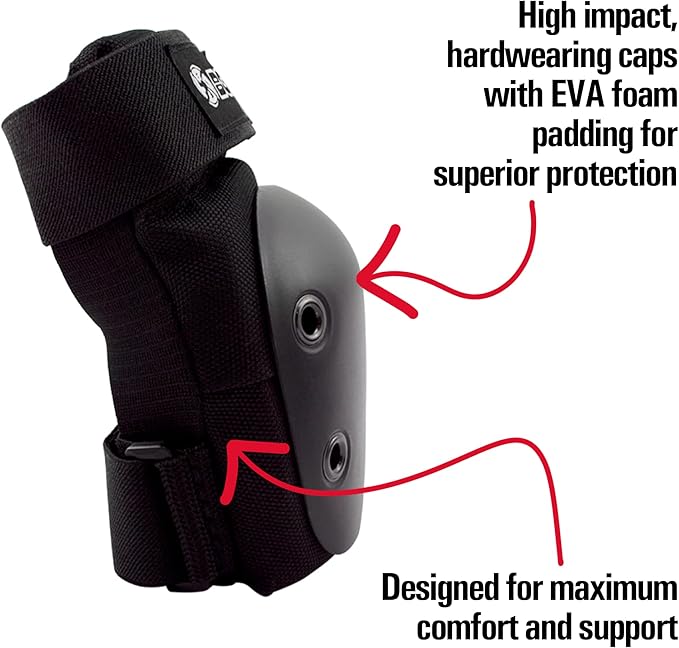 Bont Skates– Junior/Kids Triple Pad Protection Set with Knee Pads, Elbow Pads and Wrist Guards